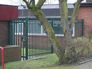Steel Fence and Gate at Lever Edge Primary Bolton